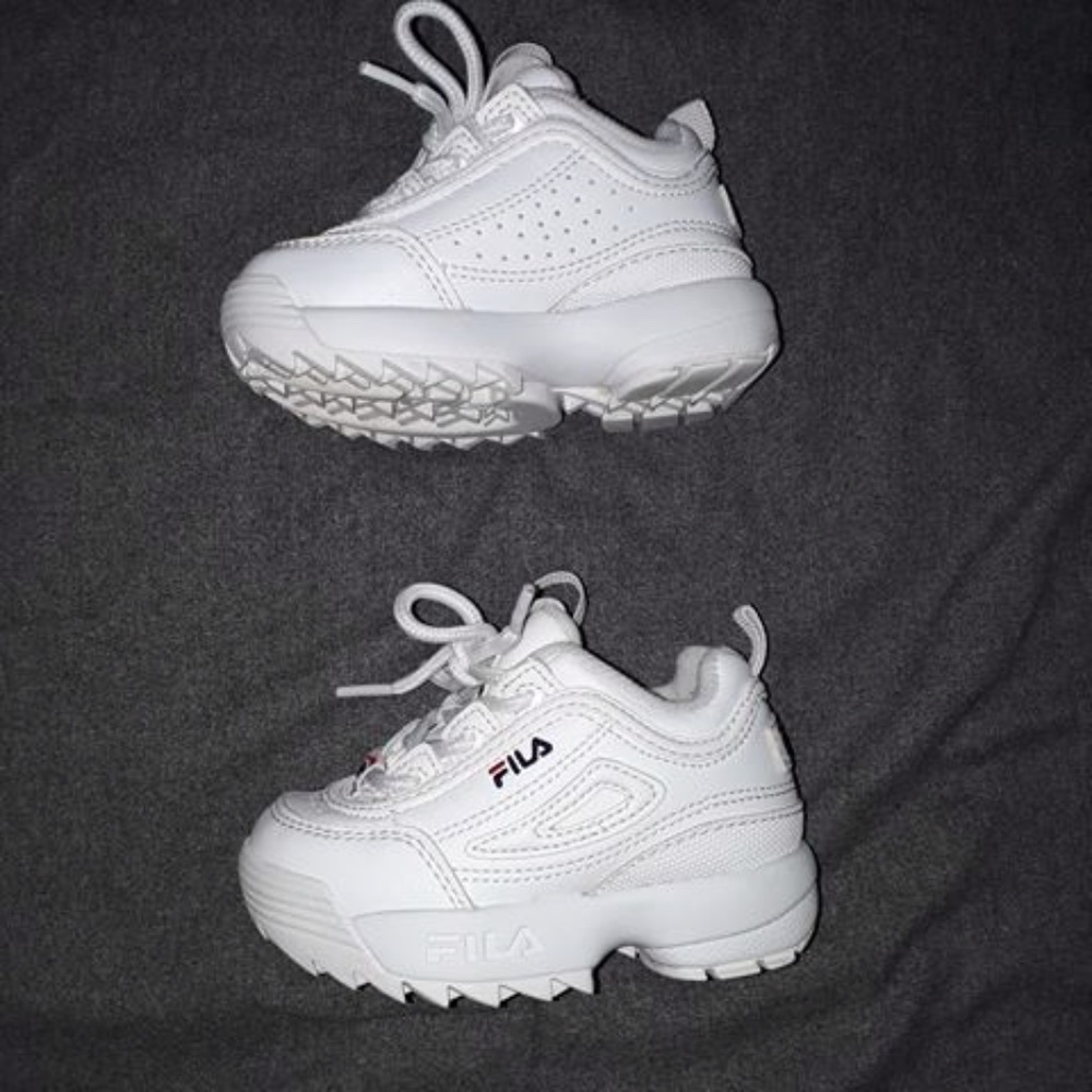 White Disruptor Fila toddler - Picture 3 of 6